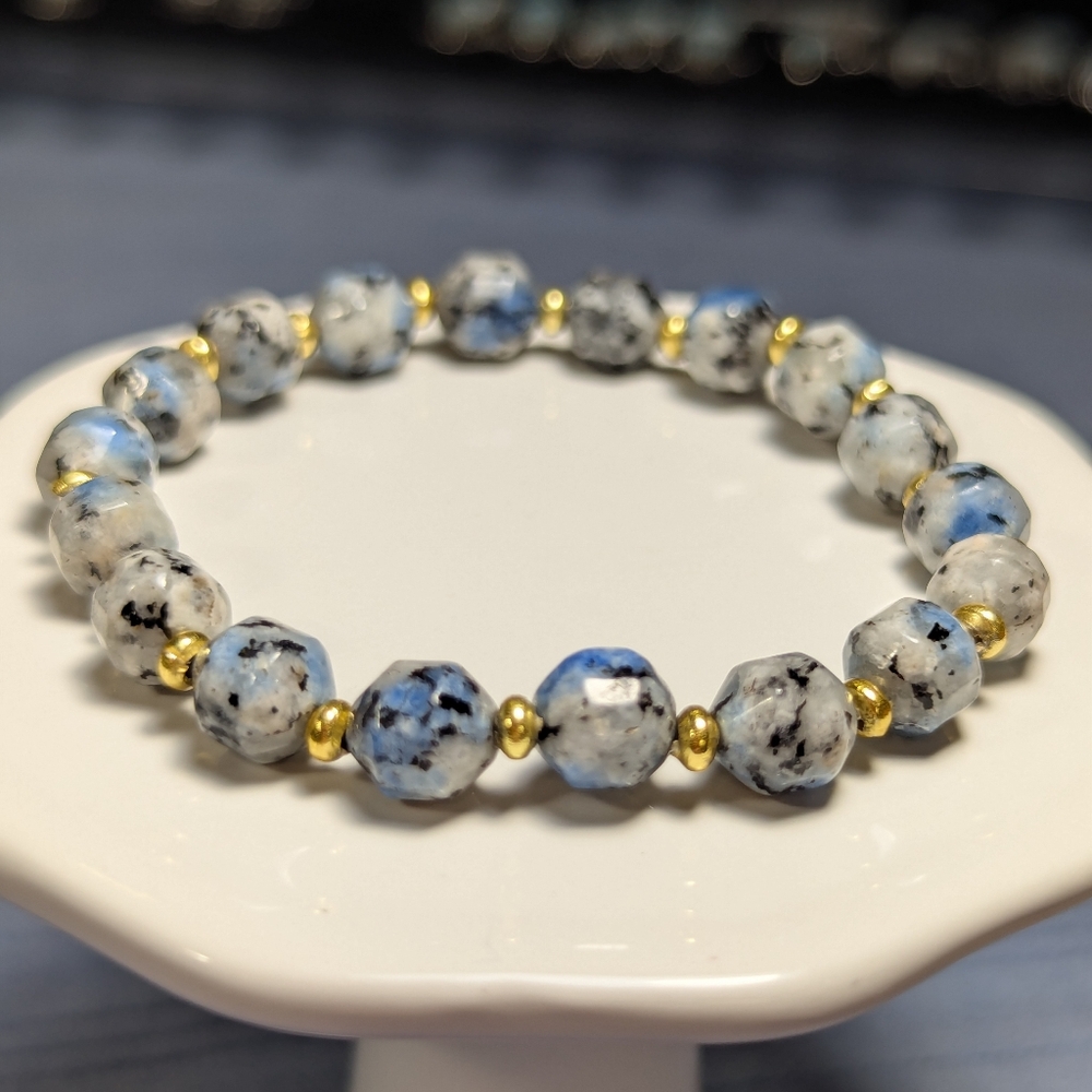 K2 Jasper Faceted 7mm Beaded Bracelet